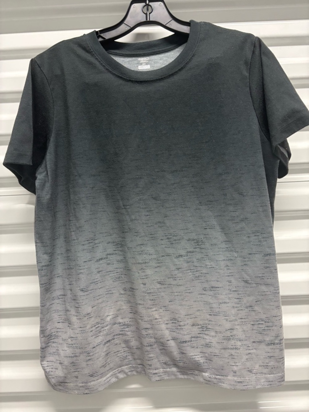 Faded Hue Design Kids Tee From Grays To Greens
